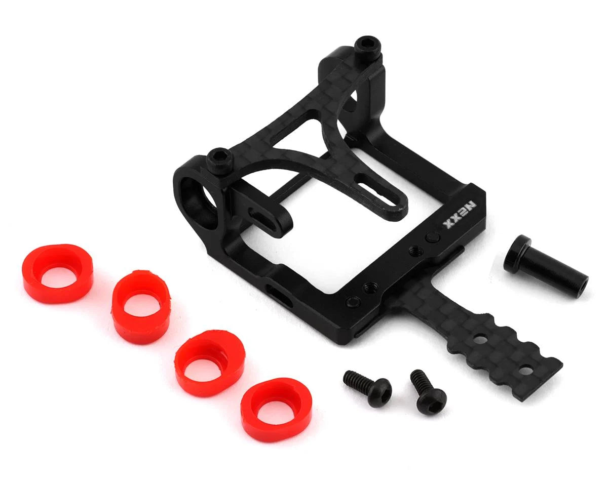 NEXX Racing Mini-Z 2WD LCG 98-102mm Aluminum Round Motor Mount (Black) -  - AMain Distributing