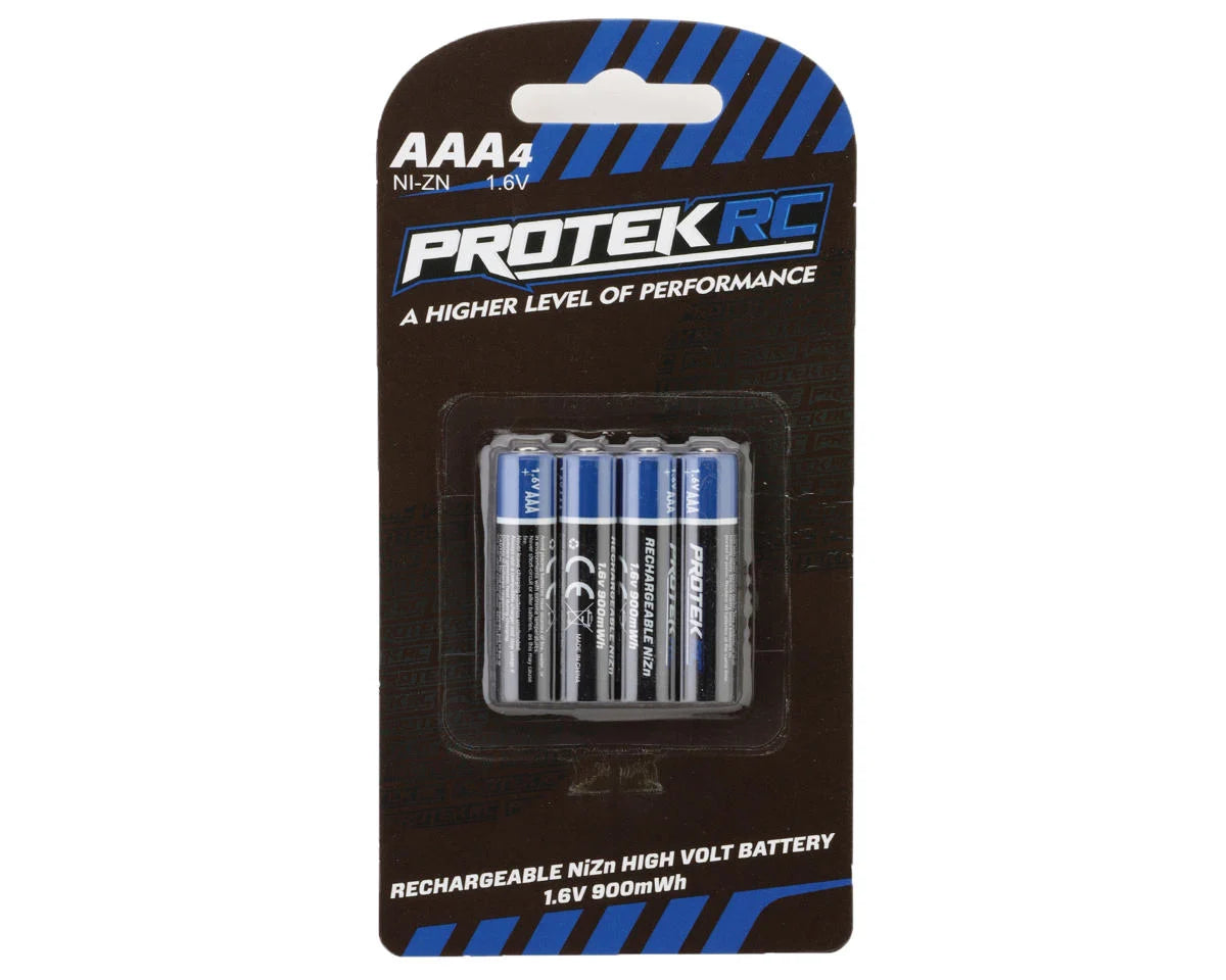 ProTek RC High Voltage Rechargeable AAA NiZn Batteries (4) (1.6V/900mWh) (Mini-Z) -  - AMain Distributing