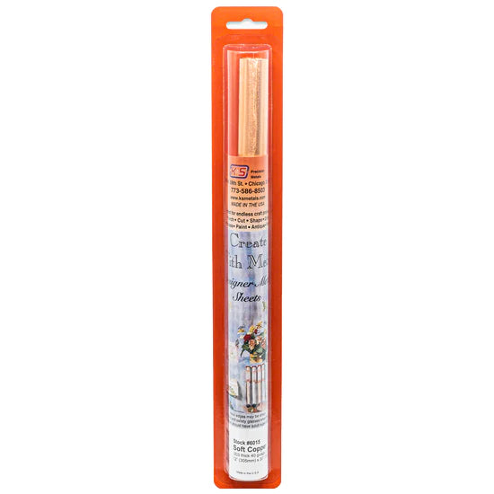 K&S Copper Crafting Foil: 0.003" Thick x 12" Wide x 30" Long (1 Roll) - Metal - K&S Precision Metals