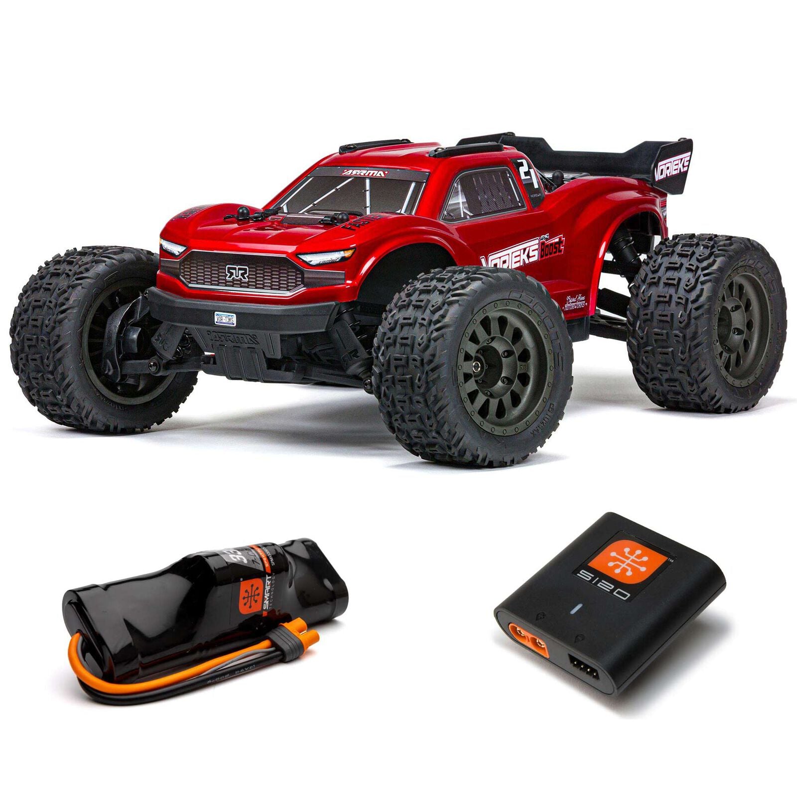 Arrma 1/10 VORTEKS 4X2 BOOST MEGA 550 Brushed Stadium Truck RTR with Battery & Charger -  - Horizon Hobbies, Inc.