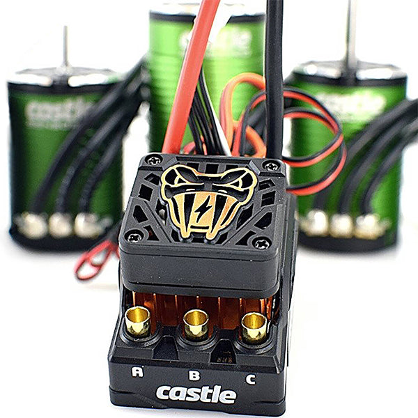 Castle Creations Copperhead 10 1/10 Sensored Combo w/1412 (3200Kv) (5mm Shaft) - Motor/ESC - Castle Creations