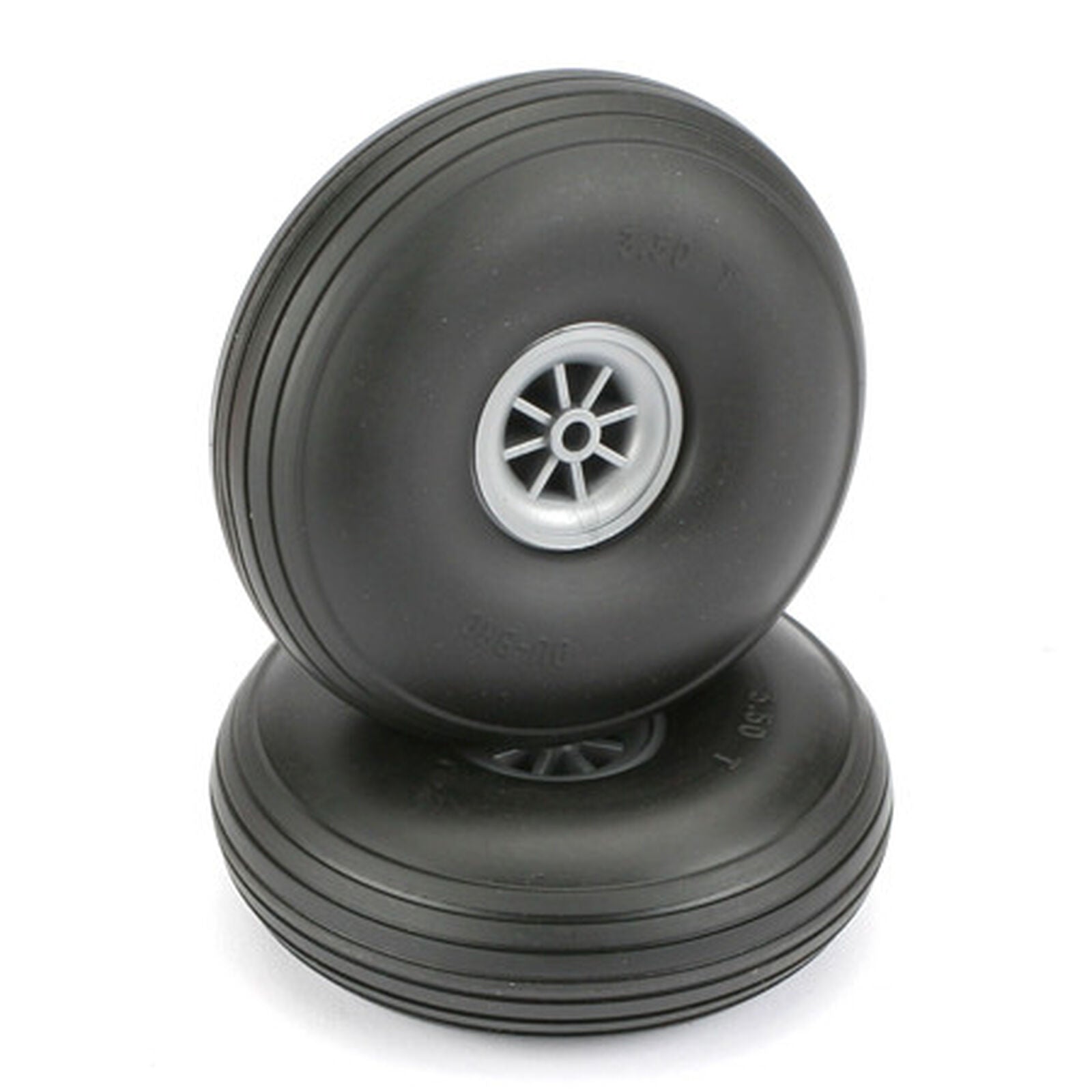 DuBro 3-1/2" Treaded Low Bounce Wheels (2) - Wheel/Tires - Horizon Hobbies, Inc.