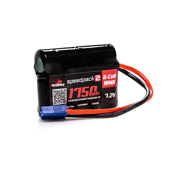 Dynamite Speedpack2 6-Cell 7.2V NiMH Battery Pack w/EC3 Connector (1750mAh) - Remote Control Toys - Horizon Hobbies, Inc.