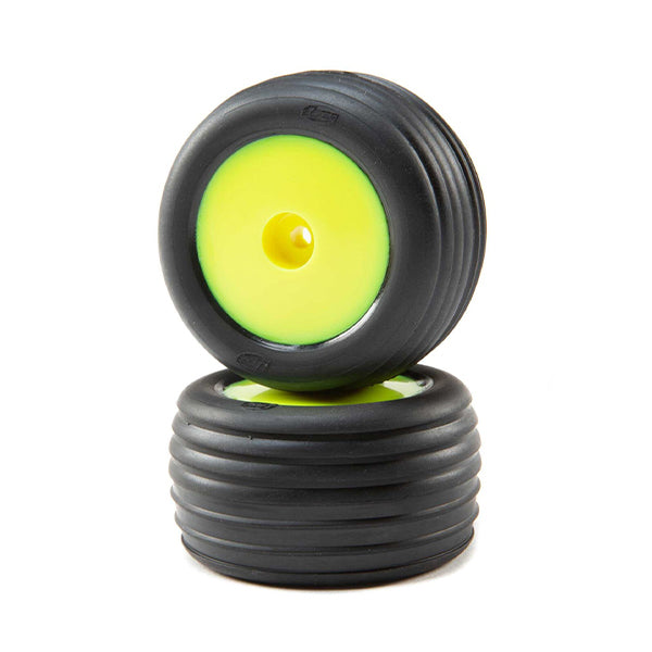 Losi Mini-T 2.0 Directional Pre-Mounted Front Tires (Yellow) (2) - Remote Control Toys - Horizon Hobbies, Inc.