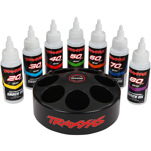 Traxxas Shock oil set (spinning carousel rack) - Accessories - Traxxas