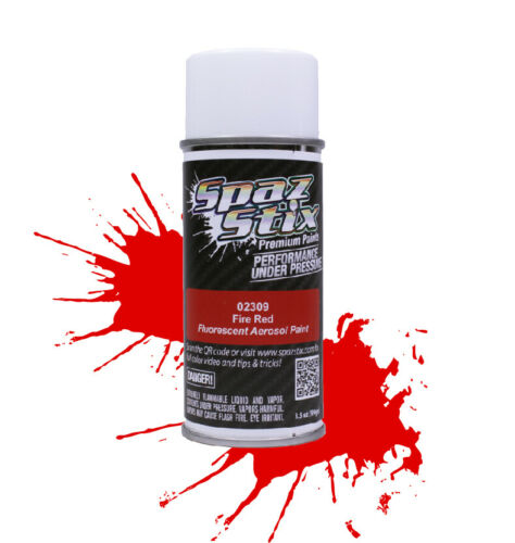 Spaz Stix Fire Red Fluorescent Paint 3.5oz -  - HRP Distributing, Inc.