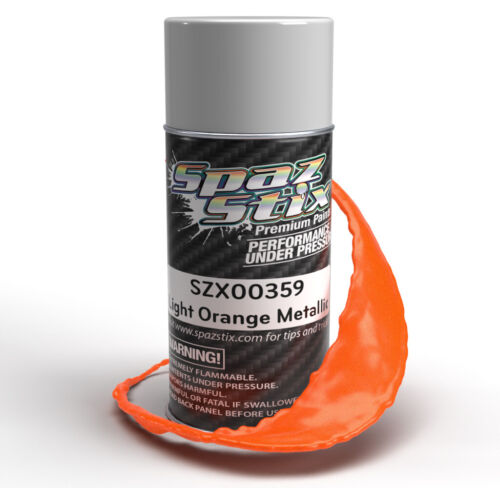 Spaz Stix Light Orange Metallic Spray Paint 3.5oz -  - HRP Distributing, Inc.