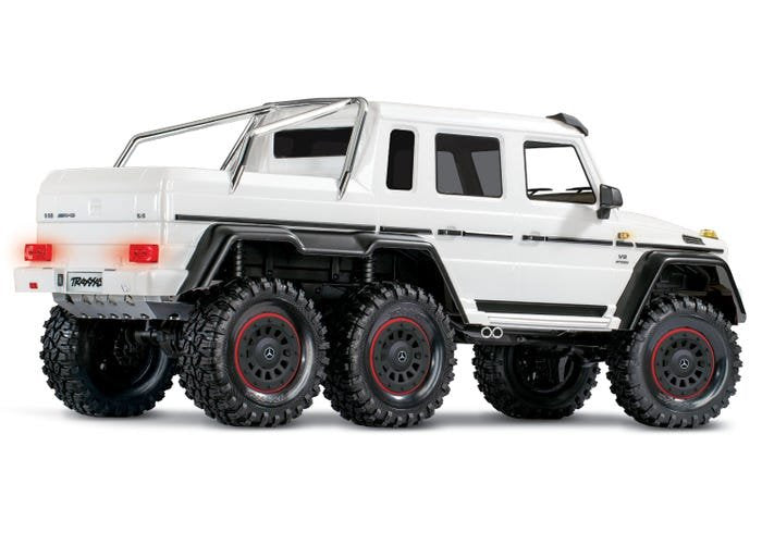Traxxas TRX-6 1/10 6x6 Trail Crawler Truck w/Mercedes-Benz G 63 AMG Body (WHITE) w/TQi 2.4GHz Radio -  - Traxxas